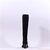 Miss Elastic Texaco Low Point Long Boot - Black
